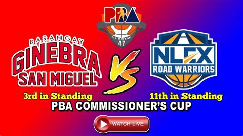 ginebra vs road warriors|Pba Game Today.